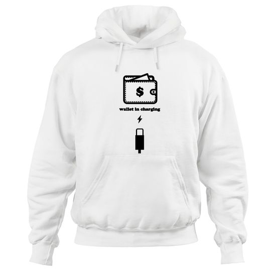 Discover funny wallet charging for light color t shirt - Wallet - Hoodies