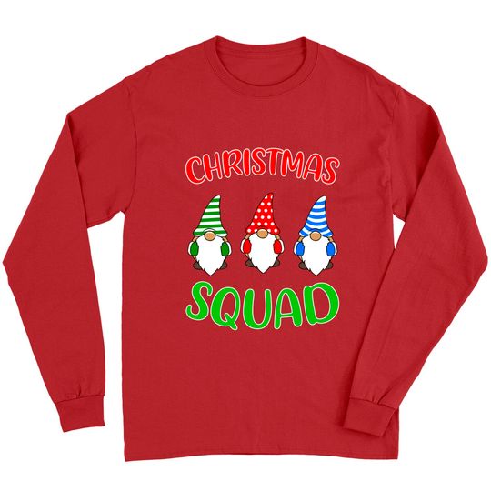Discover Gnome Christmas squad Matching Family Pajamas Long Sleeve T-Shirt