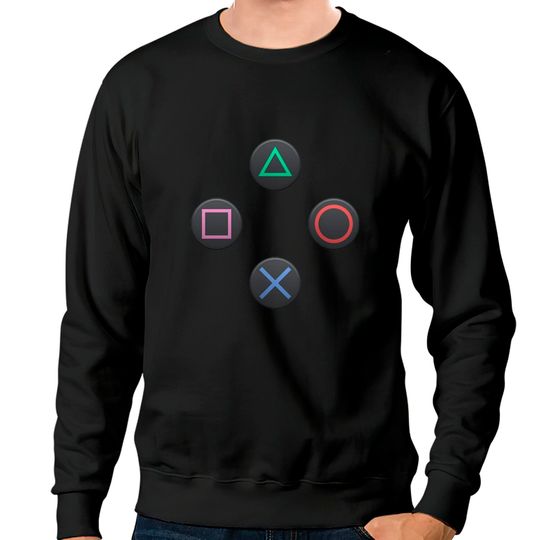 Discover PS4 Controller Buttons - Playstation - Sweatshirts