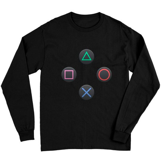 Discover PS4 Controller Buttons - Playstation - Long Sleeves