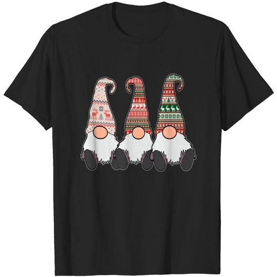 Discover Three Nordic Gnomes Winter Christmas Swedish Tomte T-Shirt