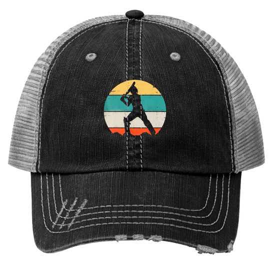 Discover Cricket Print Trucker Hats