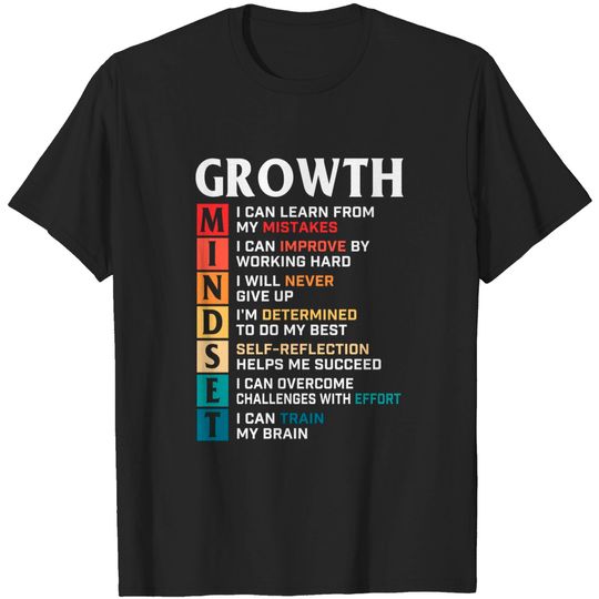 Discover Growth Mindset Definition - Motivational Quote Inspiration T-Shirt
