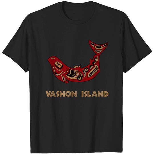 Discover Vashon Island Washington Native American Salmon Fishermen Premium T-Shirt