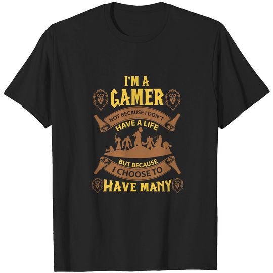 Discover I am A Gamer I Choose to Have Many Gamer t-Shirt