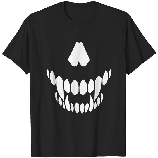 Discover Skull Face Mask Halloween T-Shirt