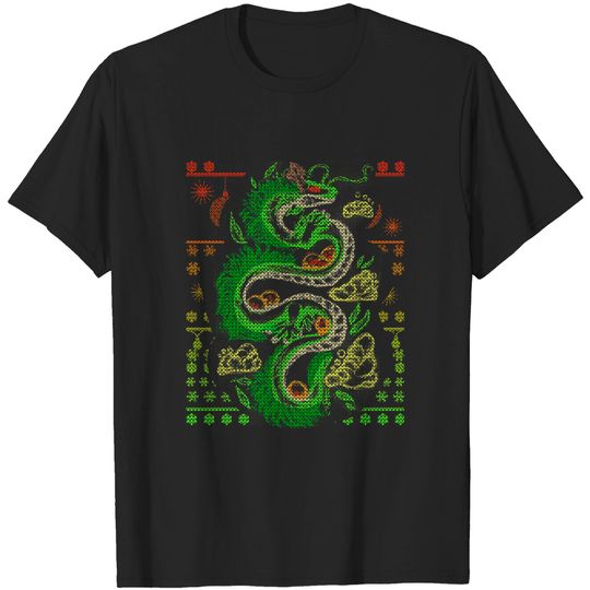 Discover Ugly Christmas Dragon Sweater - Ugly Christmas Sweater - T-Shirt