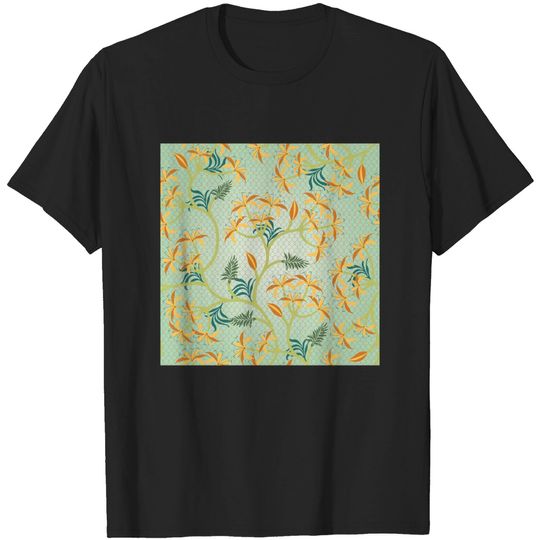 Discover Beautiful Floral Seamless Patterns - Floral Face Mask - T-Shirt