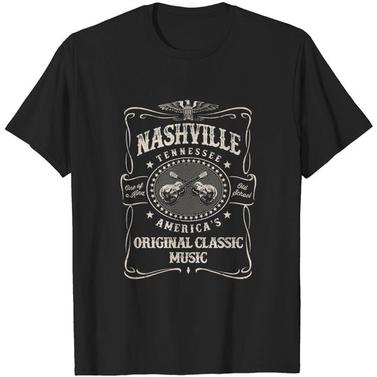 Discover Nashville Music City USA Vintage - Nashville - T-Shirt