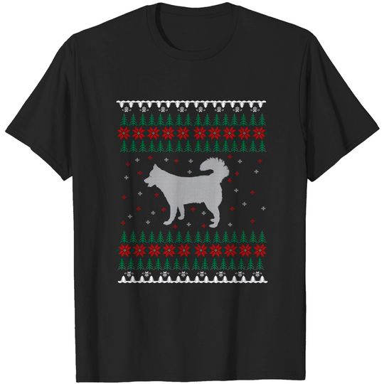 Discover Husky Ugly Christmas Sweater Gift For Dog Lover - Husky Ugly Sweater Gifts - T-Shirt