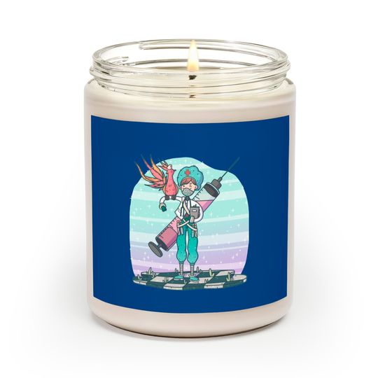 Discover Doctor With Hand Sanitizer Cartoon Scented Candles