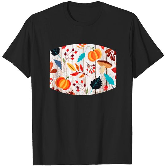 Discover Halloween & Fall Face mask pattern - Face Mask Sublimation - T-Shirt