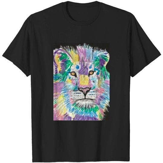 Discover Colorful abstract lion face art - Lion Face - T-Shirt