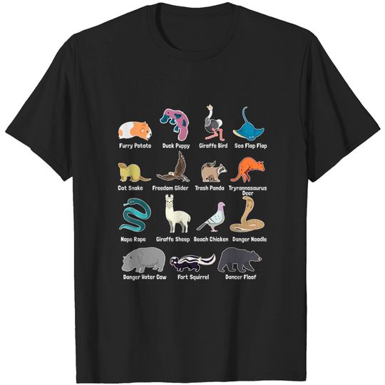 Discover Animals Of The World - Rare Exotic Animals Funny Memes Gift T-Shirt