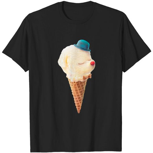 Discover Cute Puppy Ice Cream - Ice Cream Cone - T-Shirt