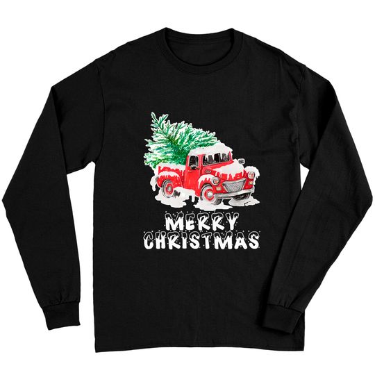 Discover Vintage Wagon Christmas Tree On Car Christmas Vacation Long Sleeve