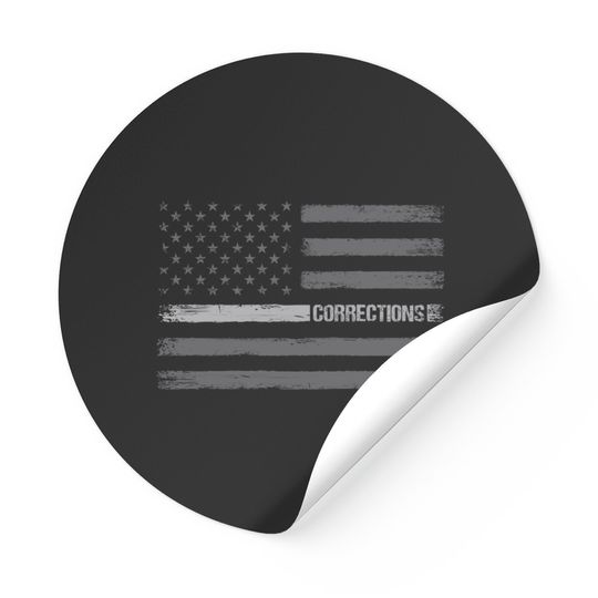 Discover Correctional Officer Flag Stickers