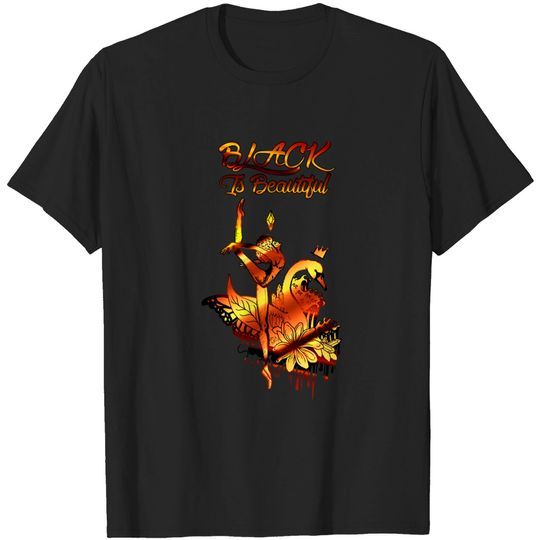 Discover Gold Dancing Beauty - Black Is Beautiful - Black Is Beautiful - T-Shirt