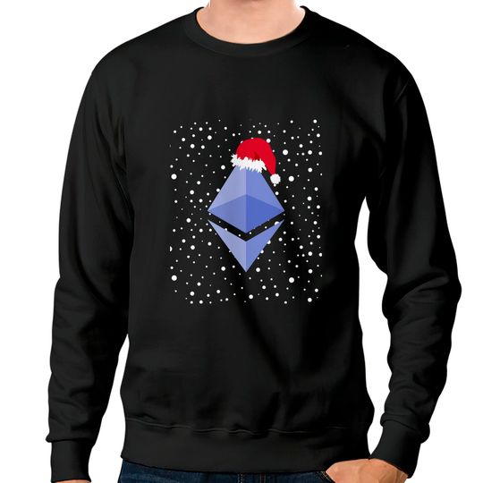 Discover Ethereum Logo Sweatshirt Ethereum Crypto Christmas Funny Token Logo To the Moon ETH