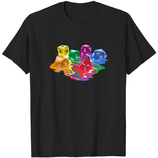 Discover Melting Dice - Big Bang Theory - T-Shirt