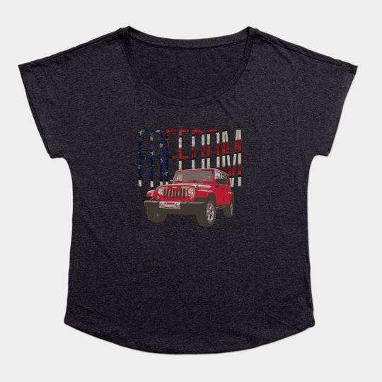 Discover Jeep Wrangler Freedom Rider - Jeep Wrangler - T-Shirt