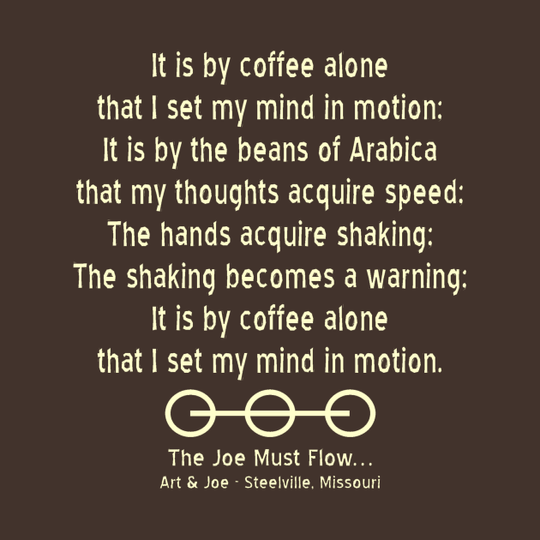 Discover Mentat Mantra - Coffee - T-Shirt