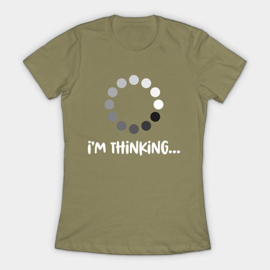 Discover 'I'm Thinking' Funny Computer Nerd - Computer - T-Shirt