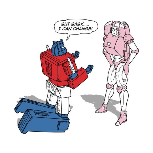 Discover Optimus Prime Transformers Funny Parody - Cartoon - T-Shirt