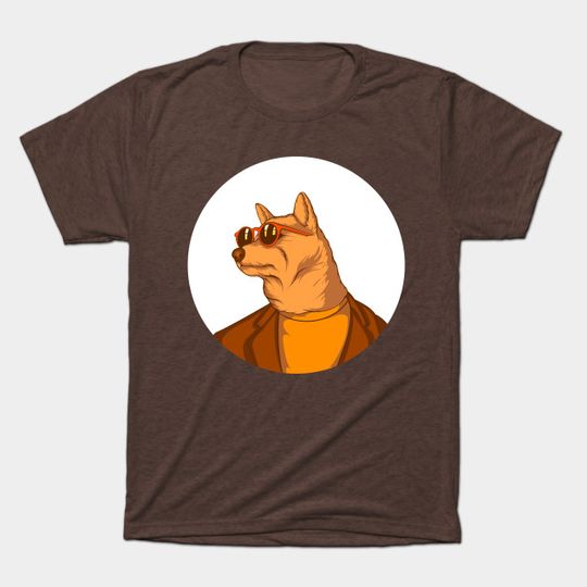 Discover Dog Wearing Sunglasses 08 - Dog - T-Shirt