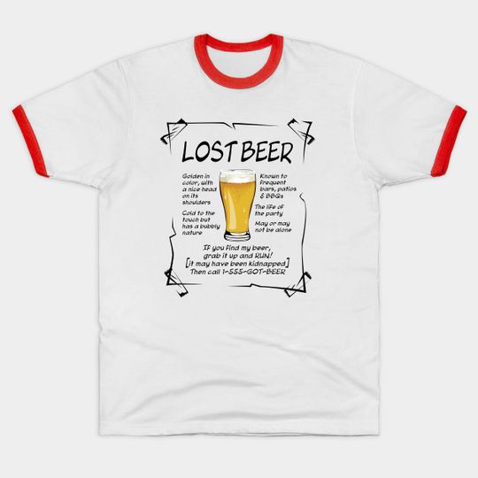 Discover Lost Beer - on light - Beer - T-Shirt