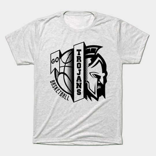 Discover Trojans Basketball Sport - White - T-Shirt