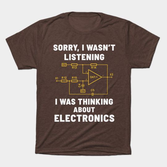 Discover Electronic engineer gifts Electric geek Funny electrician - Electric - T-Shirt