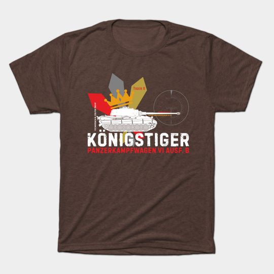 Discover German Konigstiger - Tiger Tank - T-Shirt