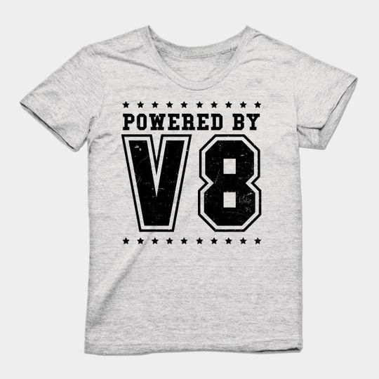 Discover V8 Engine T-Shirt - Powered by V8 Enthusiasts
