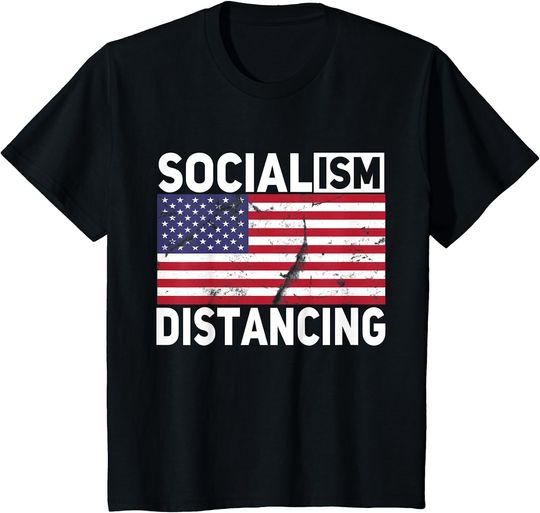 Discover Anti Socialism Political Socialism Distancing T-Shirt