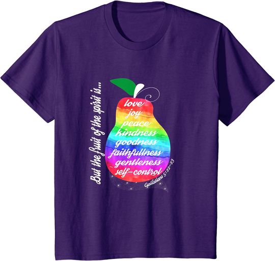 Discover Fruit Of The Spirit Fun Christian Bible Verse T-Shirt