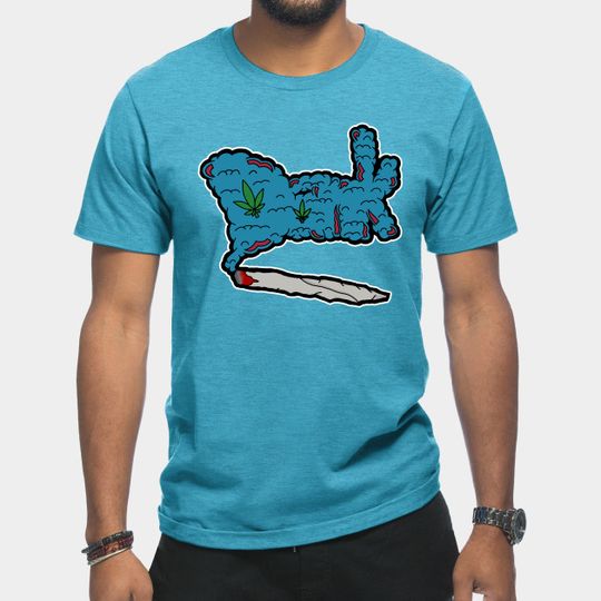 Discover Dank Joint(Blue) - Stoner - T-Shirt