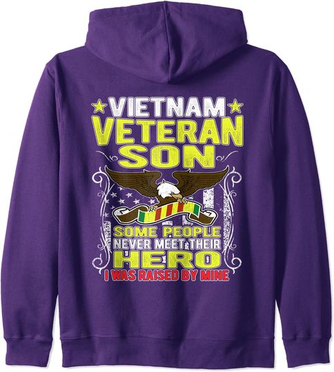 Discover Proud Vietnam Veteran Son - Military Veteran's Child Hoodie