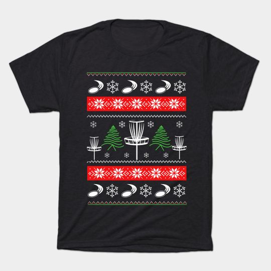 Discover Disc Golf Ugly Christmas Sweater - Disc Golf - T-Shirt