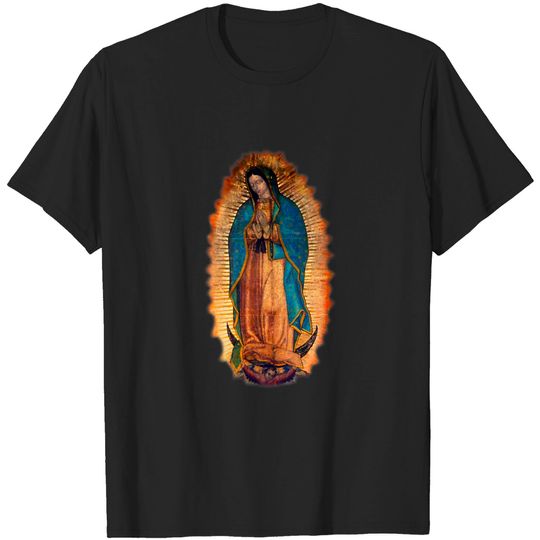 Discover Womens Our Lady Of Guadalupe Catholic Mary Image T-shirt