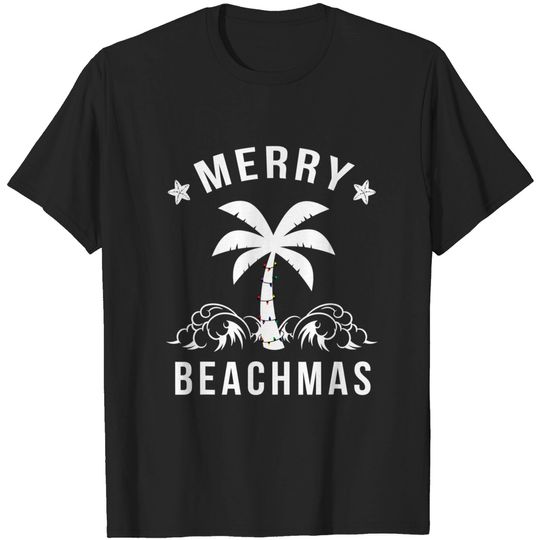 Discover Merry Beachmas Palm Tree Beach Christmas T-Shirt