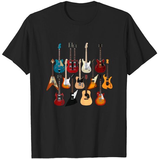 Discover Too Many Guitars - Guitar - T-Shirt
