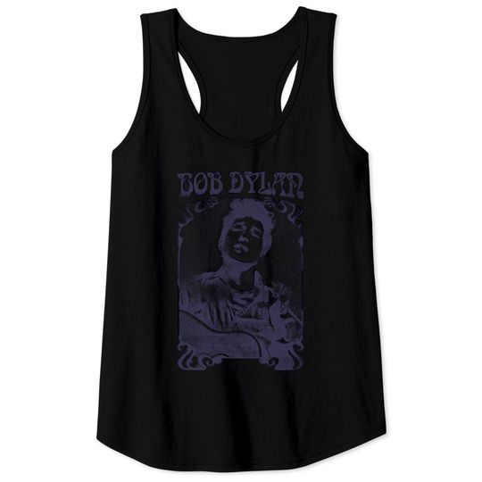 Discover Bob Dylan /\/ Vintage Faded Style Fan Design - Bob Dylan - Tank Tops
