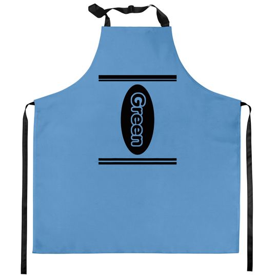 Discover Green Crayon Costume Halloween Matching Group Costumes Kitchen Aprons