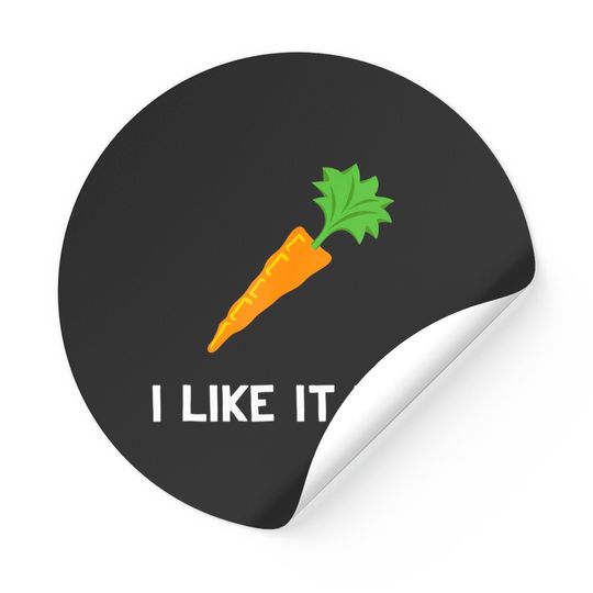 Discover I Like It Raw Carrot Vegan Stickers