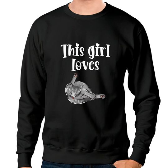 Discover Lesbian Girl Sweatshirt This Girl Loves Her Cat & All Pussy Cats Lesbian Pride LGBTQ