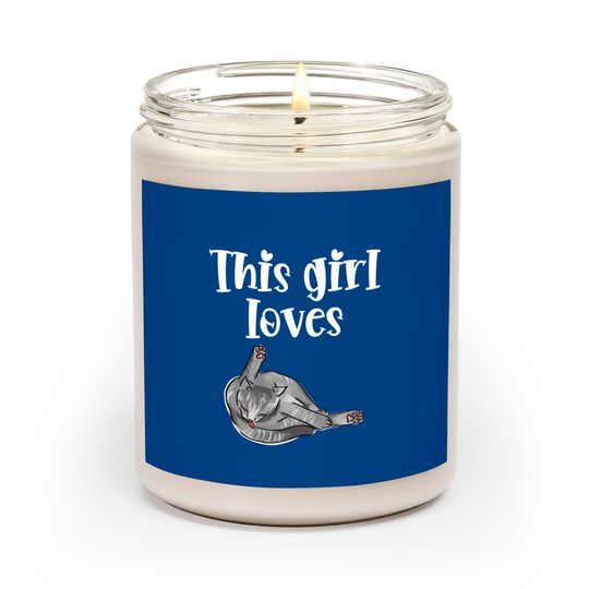 Discover Lesbian Girl Scented Candles This Girl Loves Her Cat & All Pussy Cats Lesbian Pride LGBTQ
