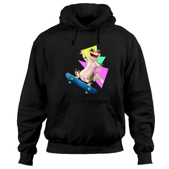 Discover Skateboarding Leopard Gecko Lizard Pullover Hoodie