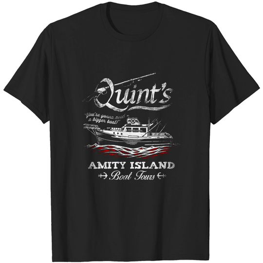Discover Quint's Boat Tours - Sharks - T-Shirt