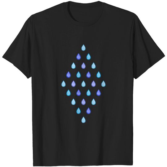 Discover Blue raindrops - Raindrops - T-Shirt